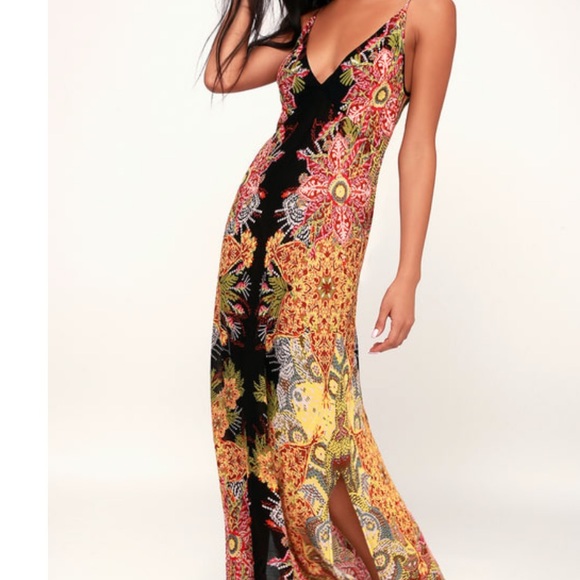 NWT Free People Wildflower Printed Slip Dress S - Picture 3 of 8